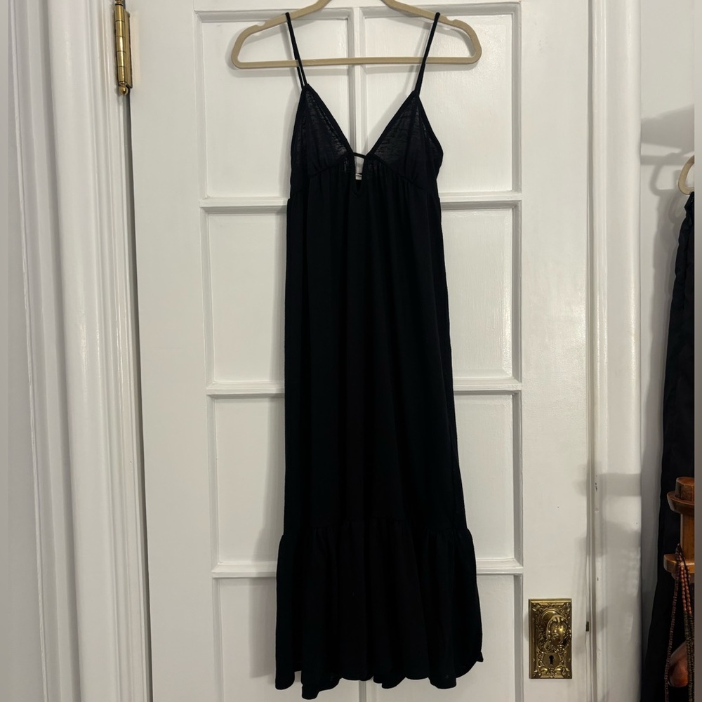 Pull & Bear Knit Spaghetti Strap Maxi Dress